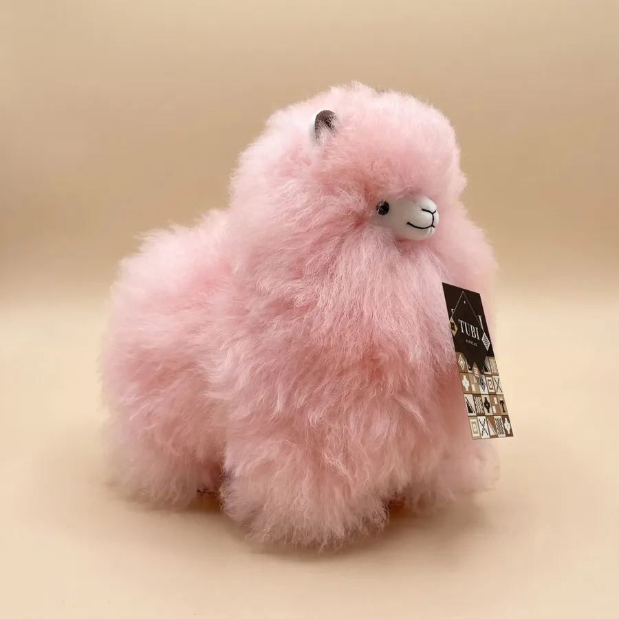 Untrimmed in Cotton Candy, alpaca fur