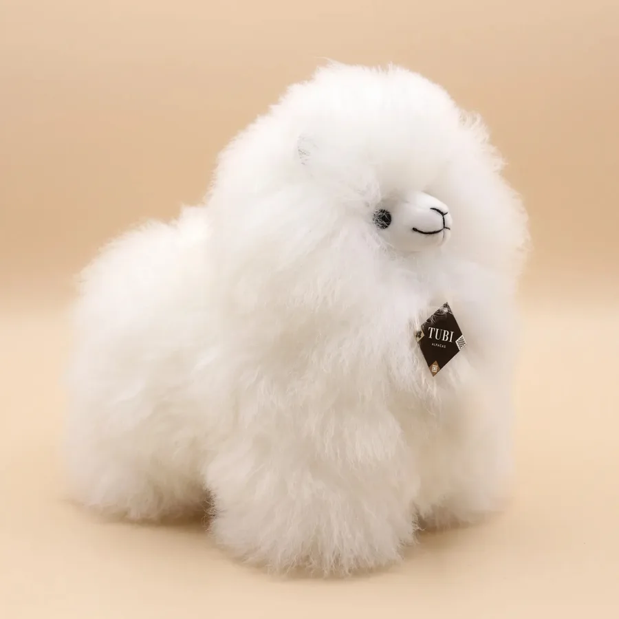 Untrimmed in Ivory White, alpaca fur