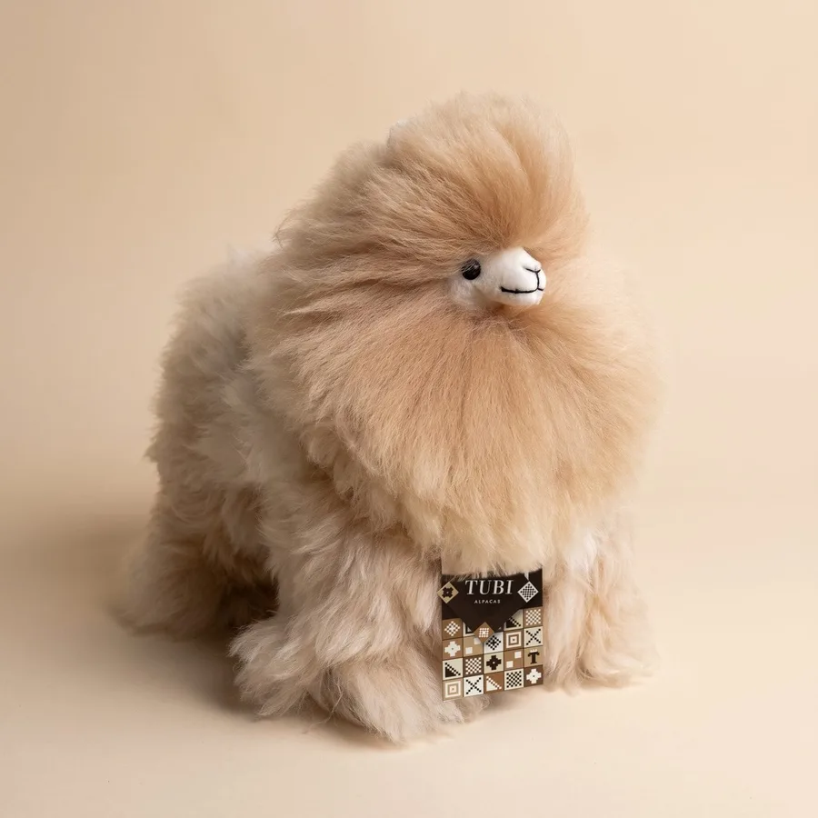 Untrimmed in Sandstone, alpaca fur