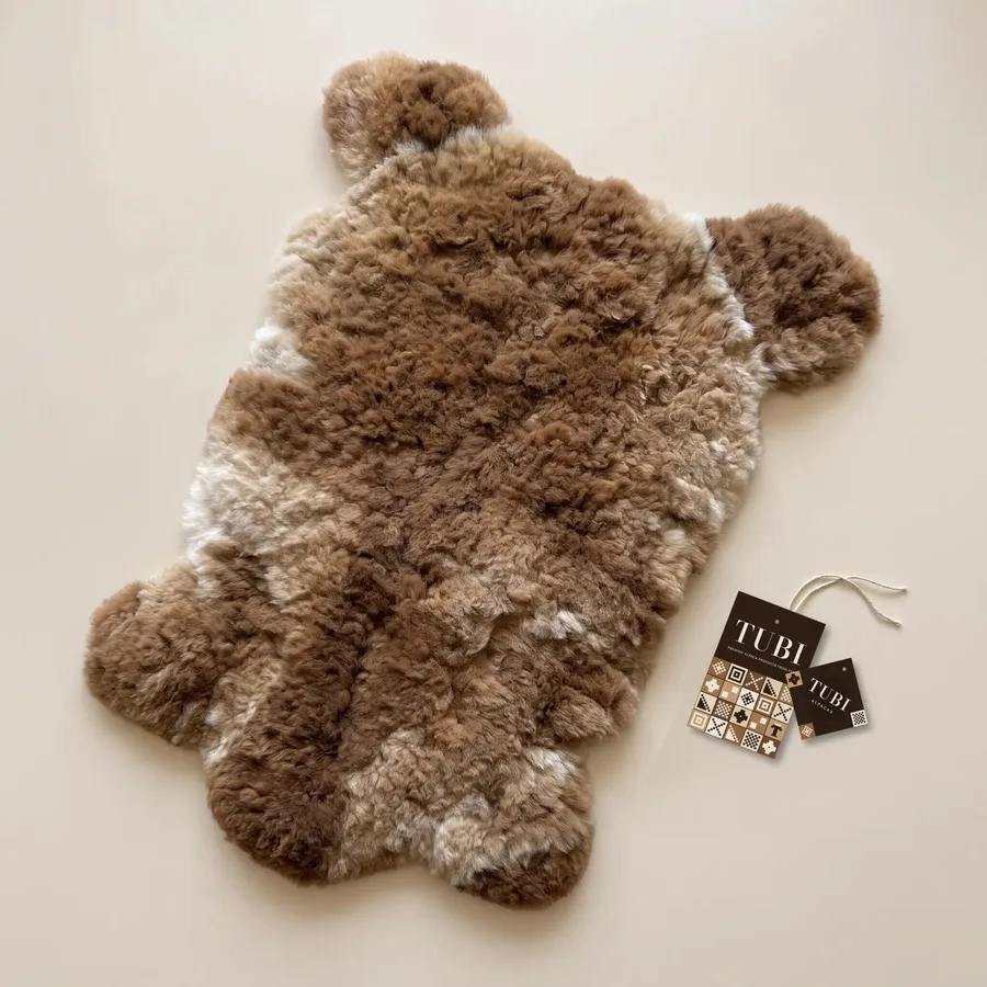 Alfombras de piel de alpaca en Caramel, piel de alpaca