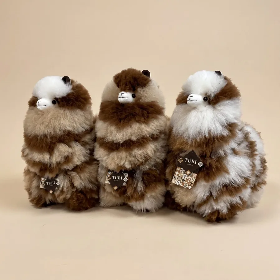 Zebra en Zebra Brown, piel de alpaca